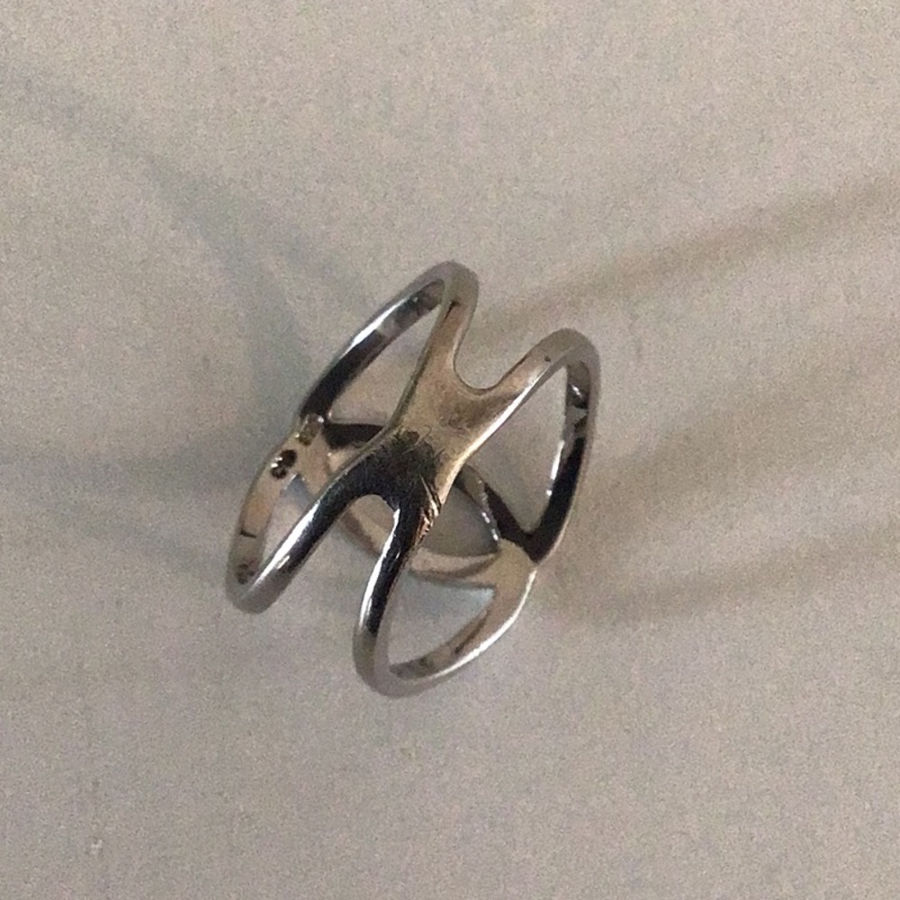 Sterling Silver Crossover Ring - image 3